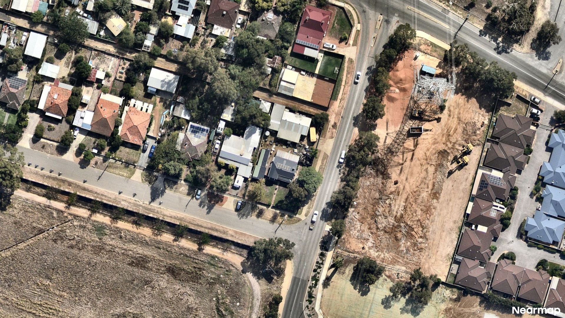 Vertical aerial view