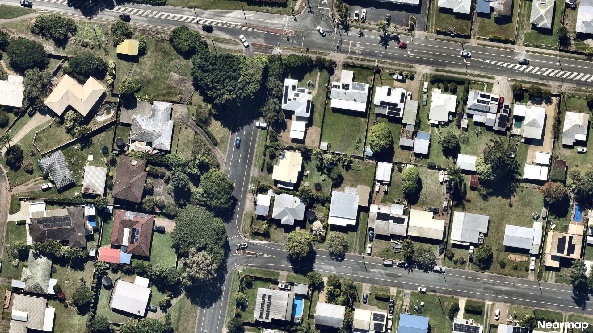Vertical aerial view