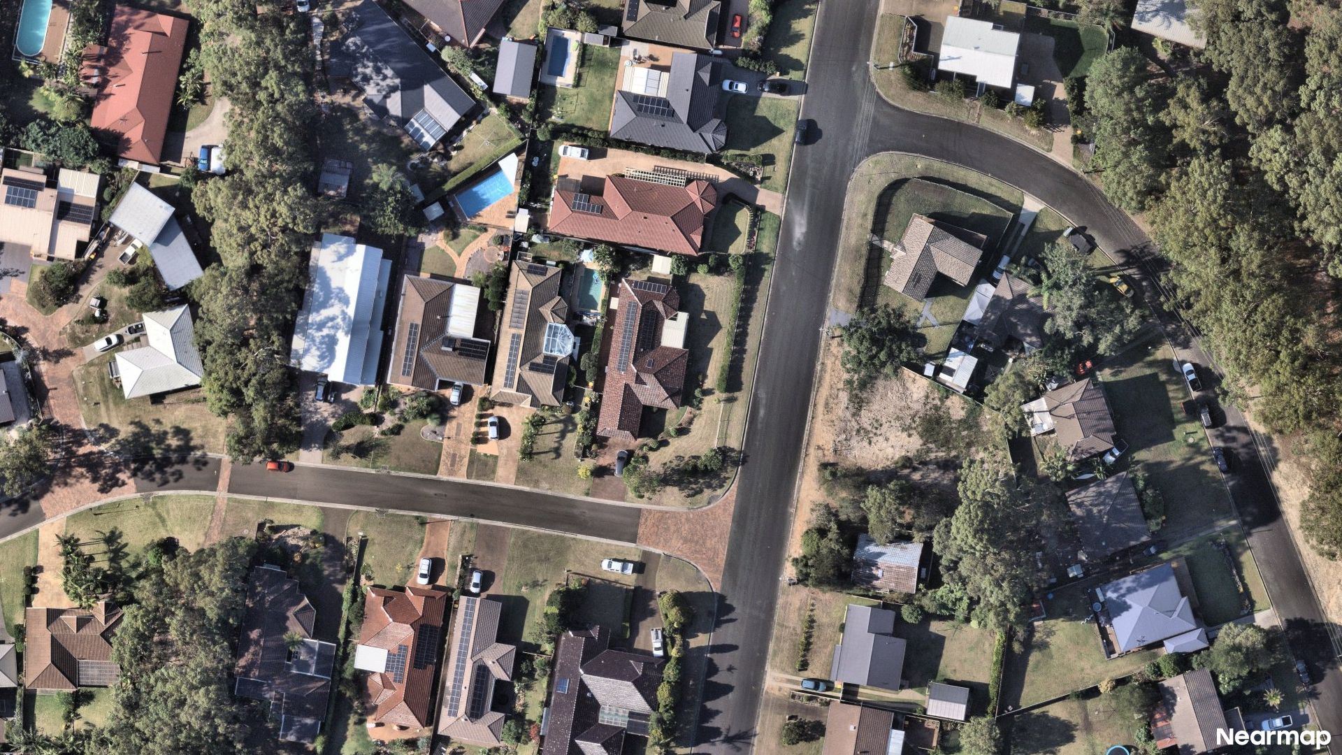 Vertical aerial view