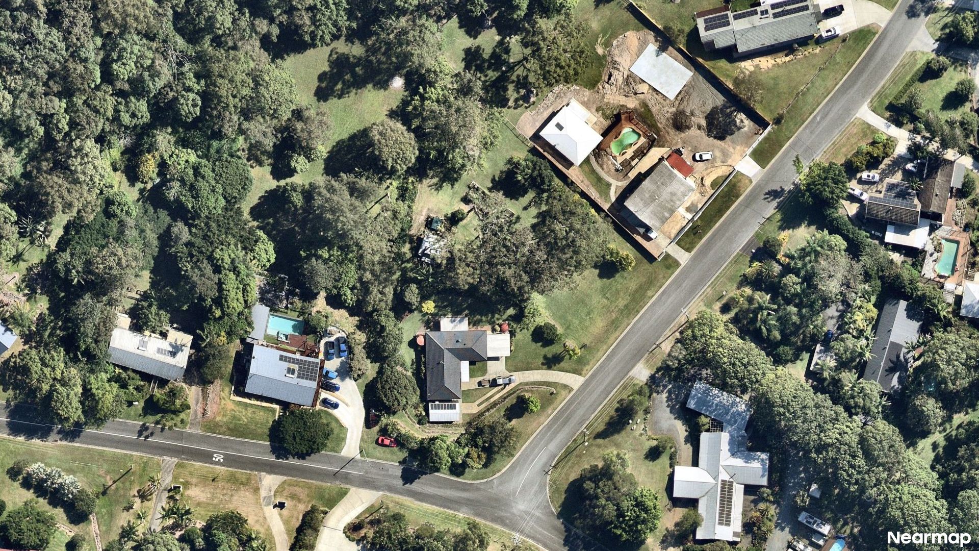 Vertical aerial view