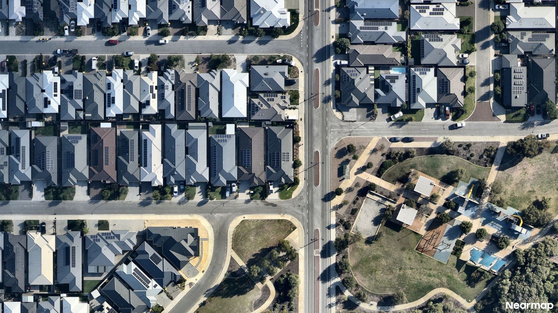 Vertical aerial view