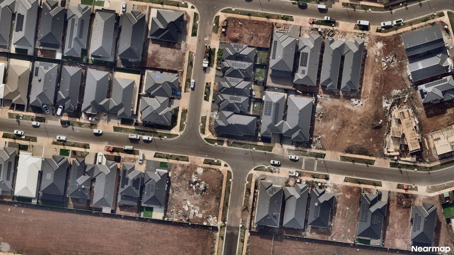 Vertical aerial view