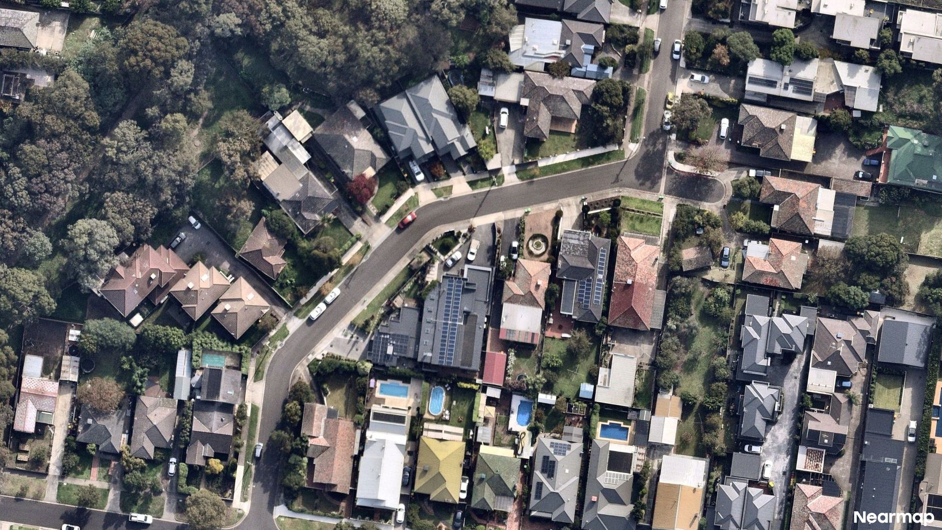 Vertical aerial view