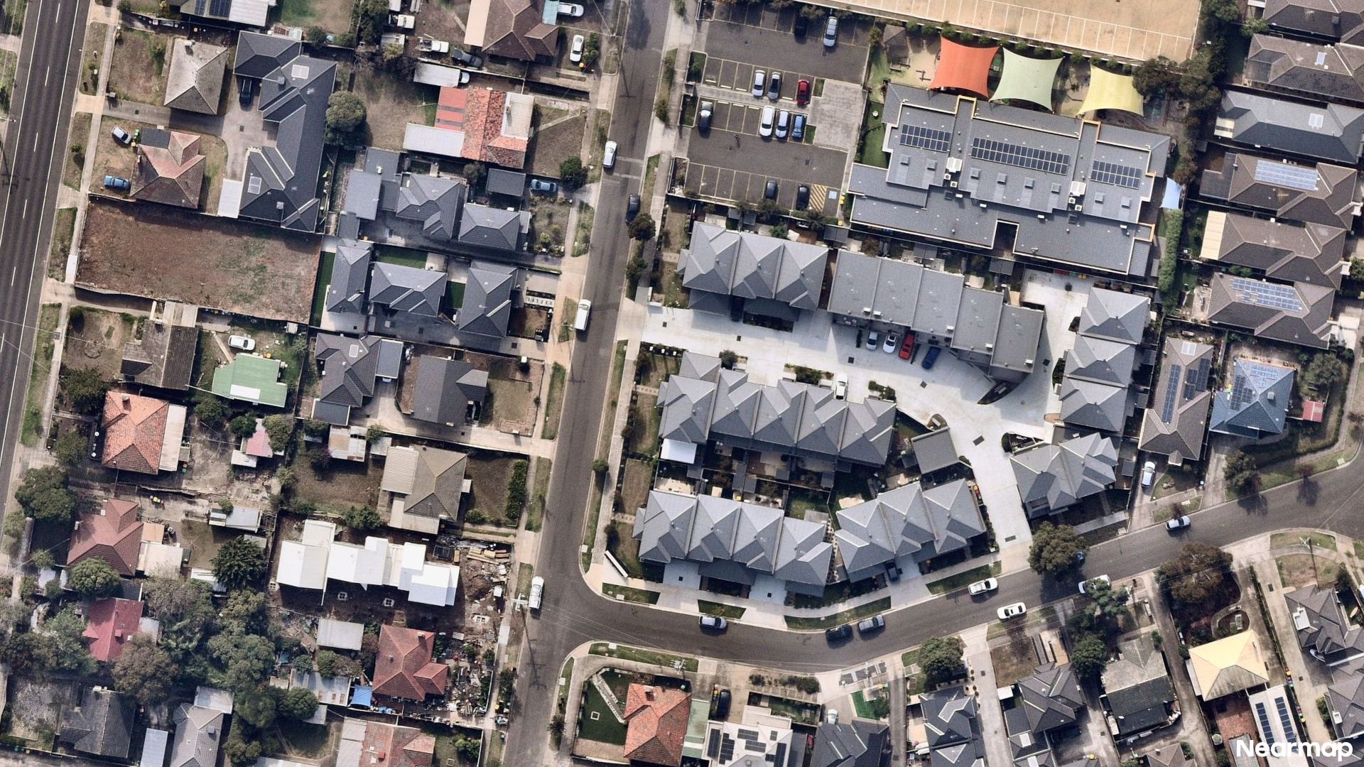 Vertical aerial view