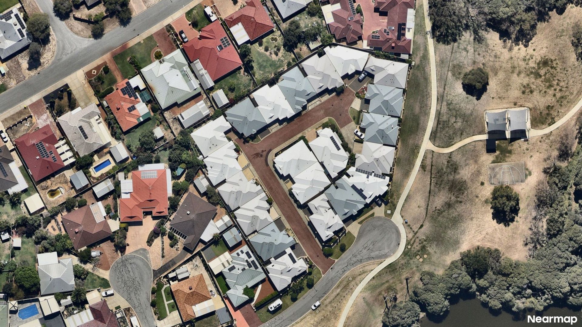 Vertical aerial view