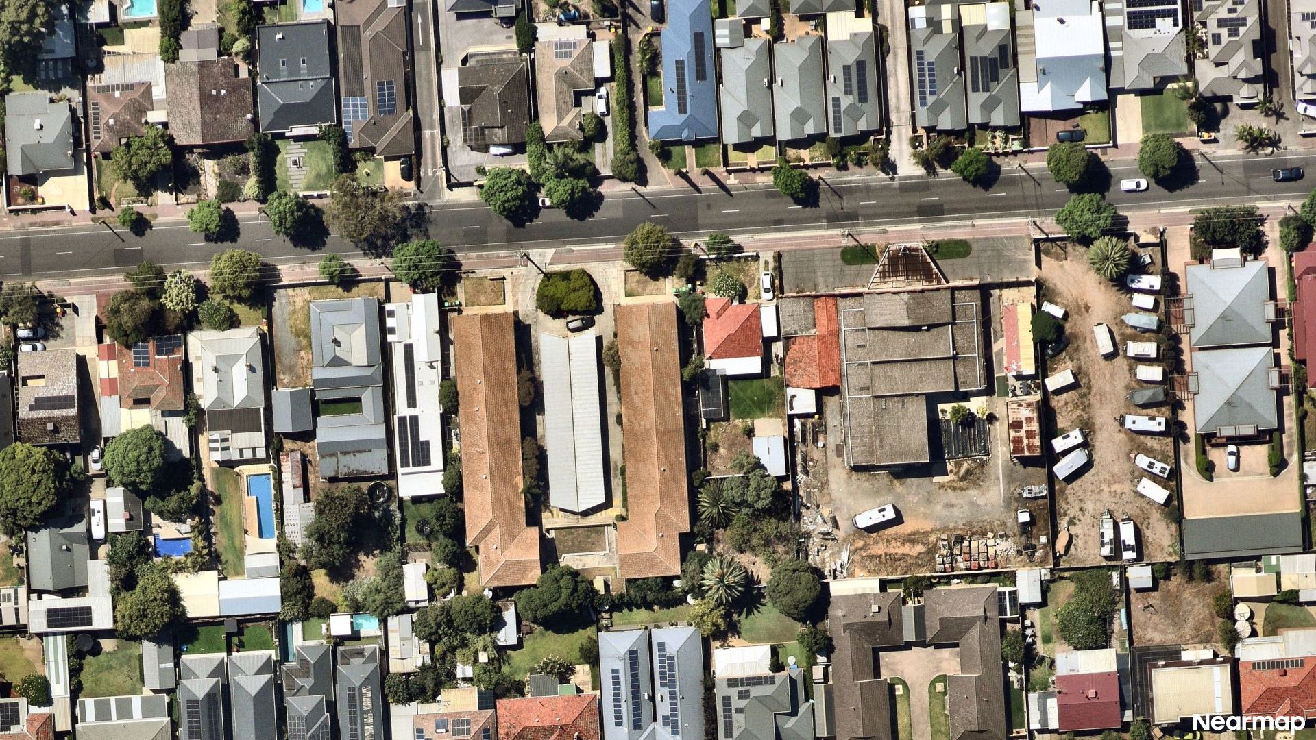 Vertical aerial view