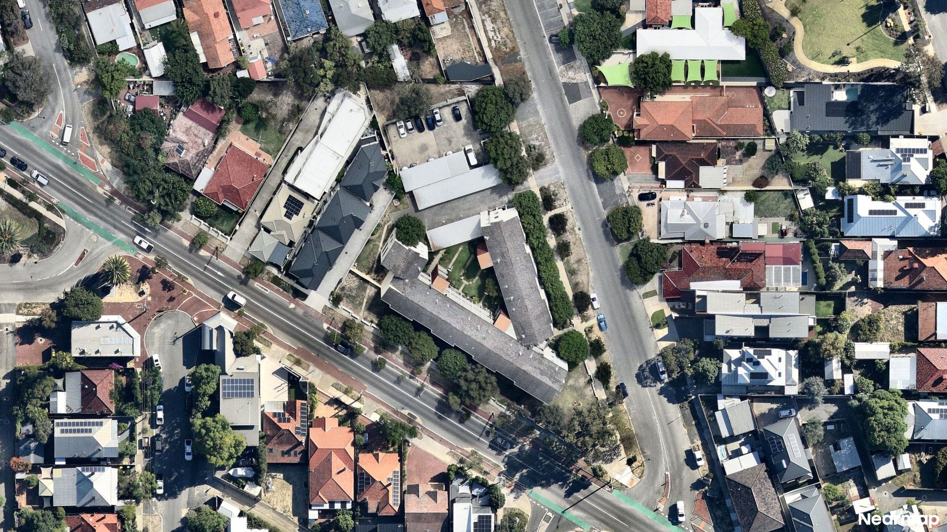 Vertical aerial view