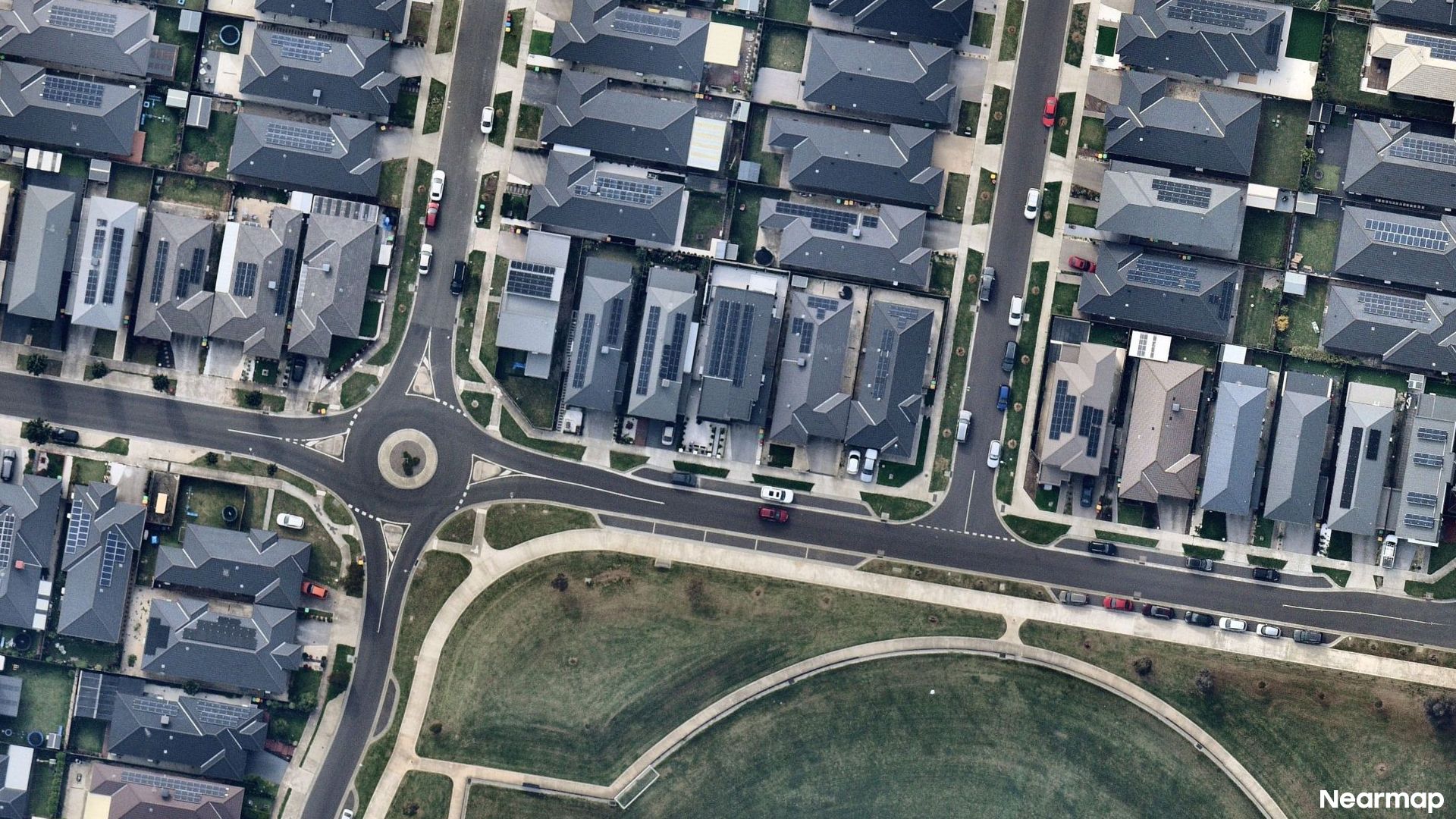 Vertical aerial view
