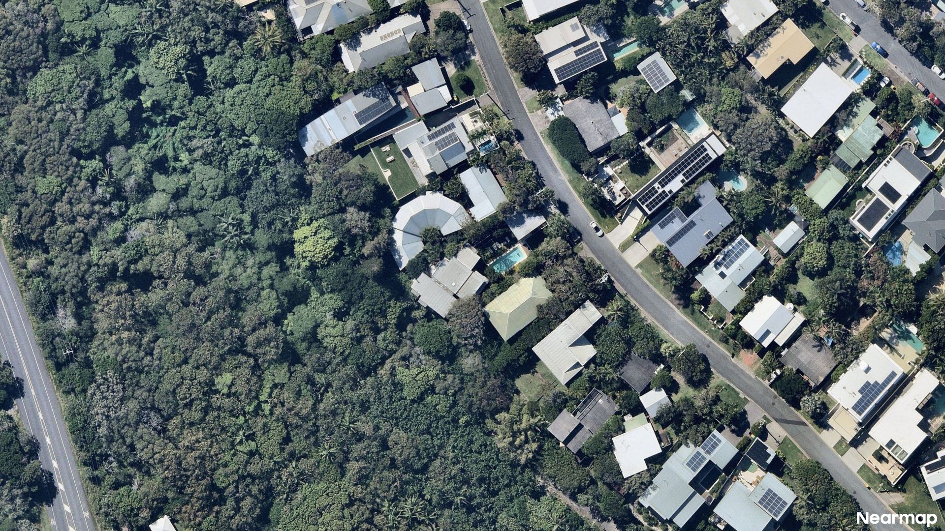 Vertical aerial view