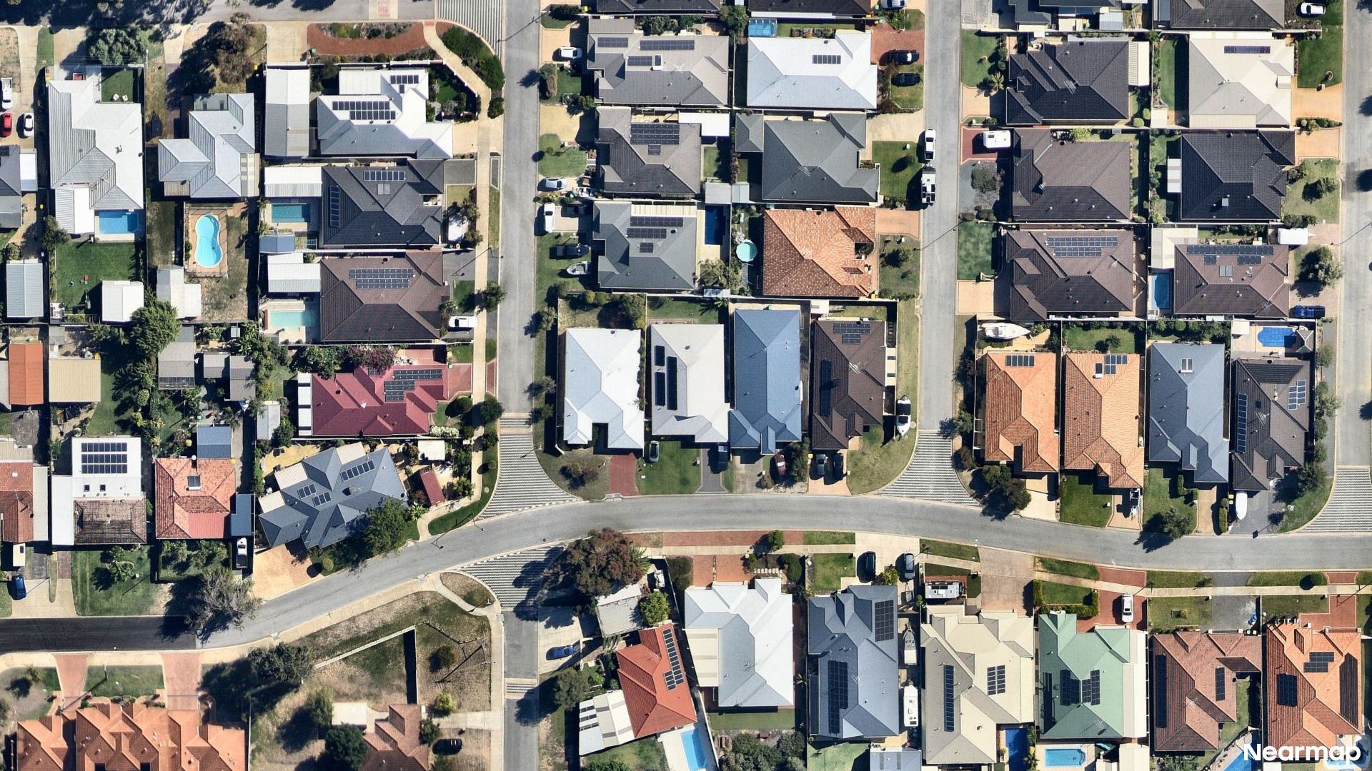 Vertical aerial view