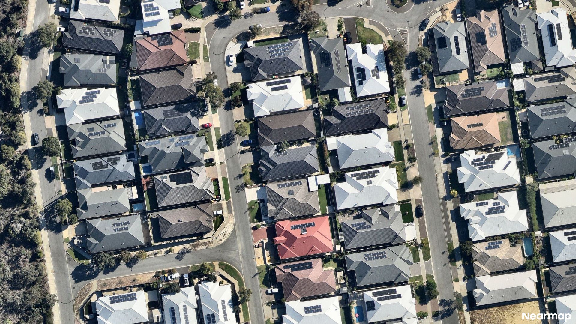 Vertical aerial view