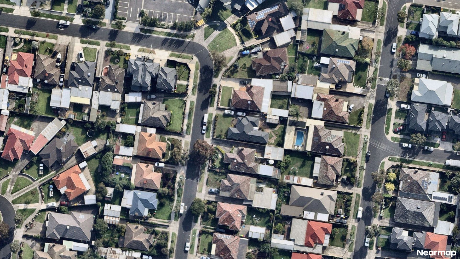 Vertical aerial view