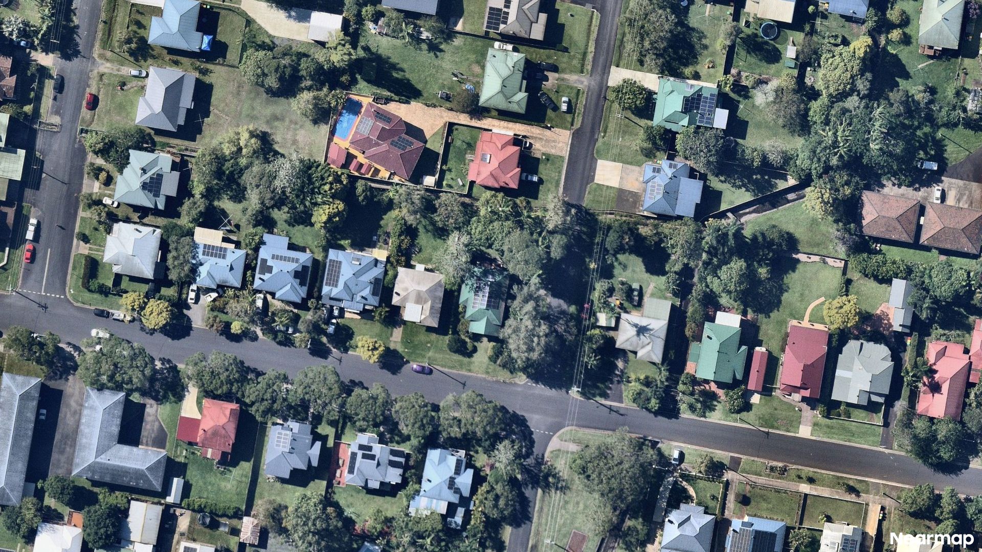Vertical aerial view
