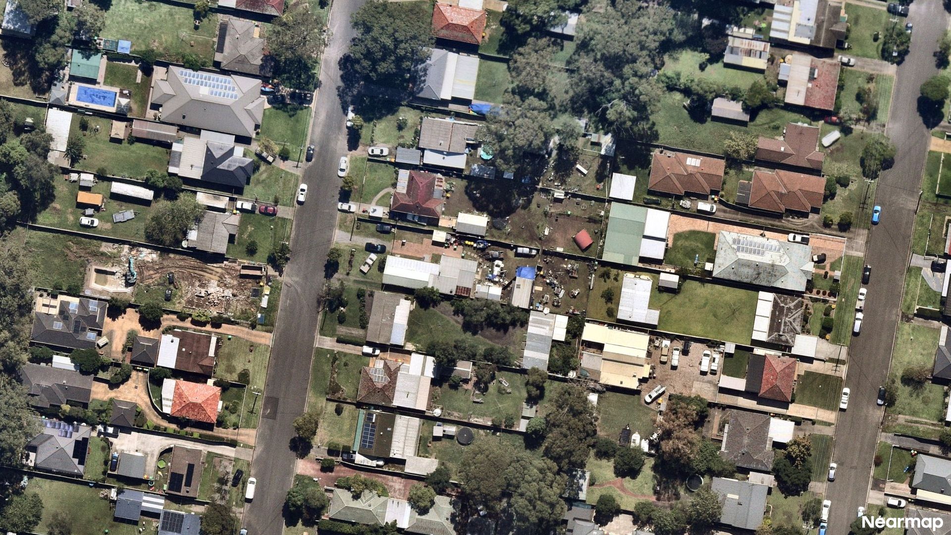 Vertical aerial view