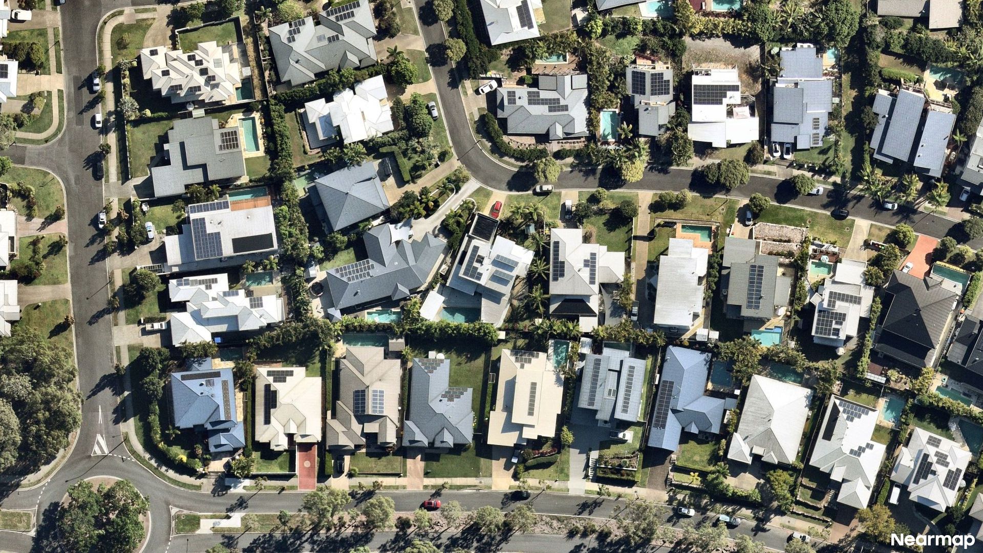 Vertical aerial view