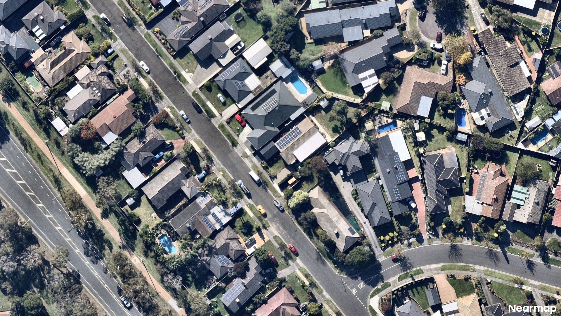 Vertical aerial view