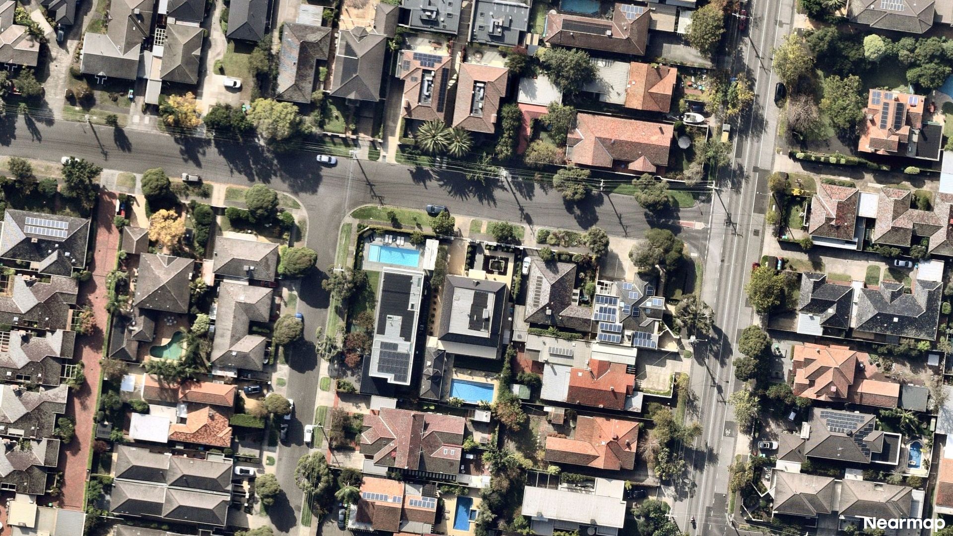 Vertical aerial view