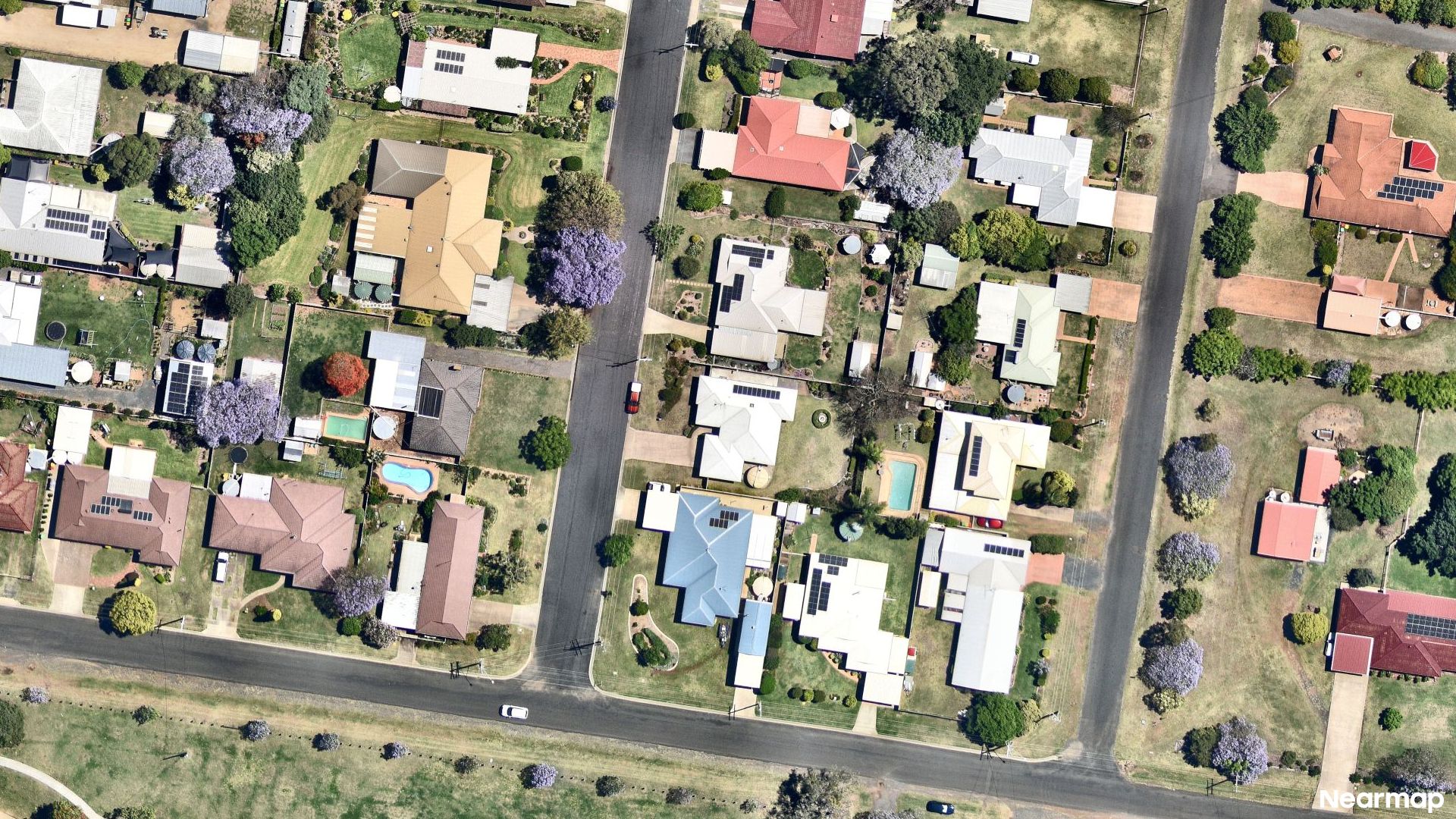 Vertical aerial view
