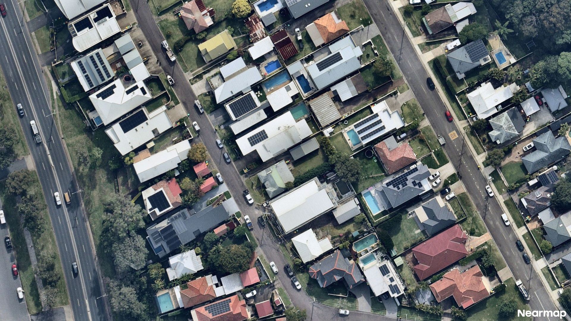 Vertical aerial view
