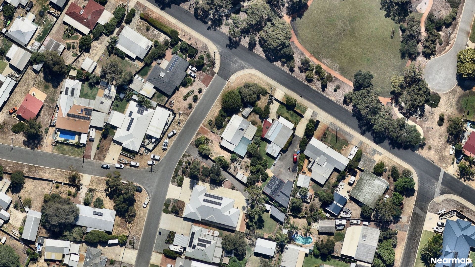 Vertical aerial view