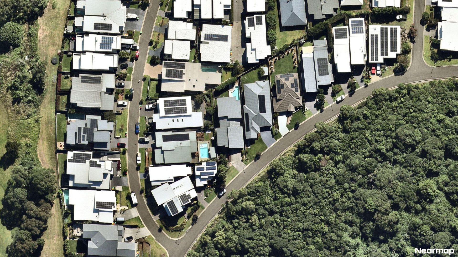 Vertical aerial view