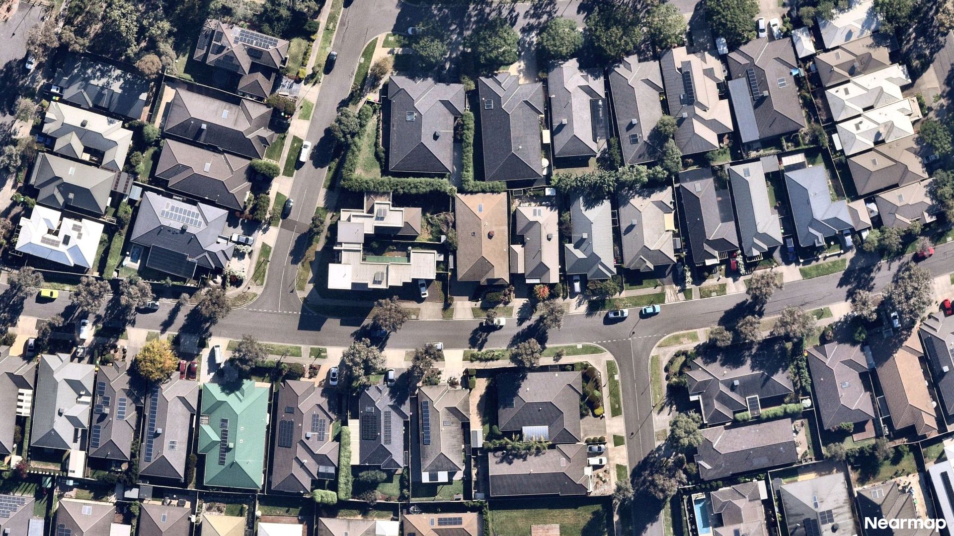 Vertical aerial view