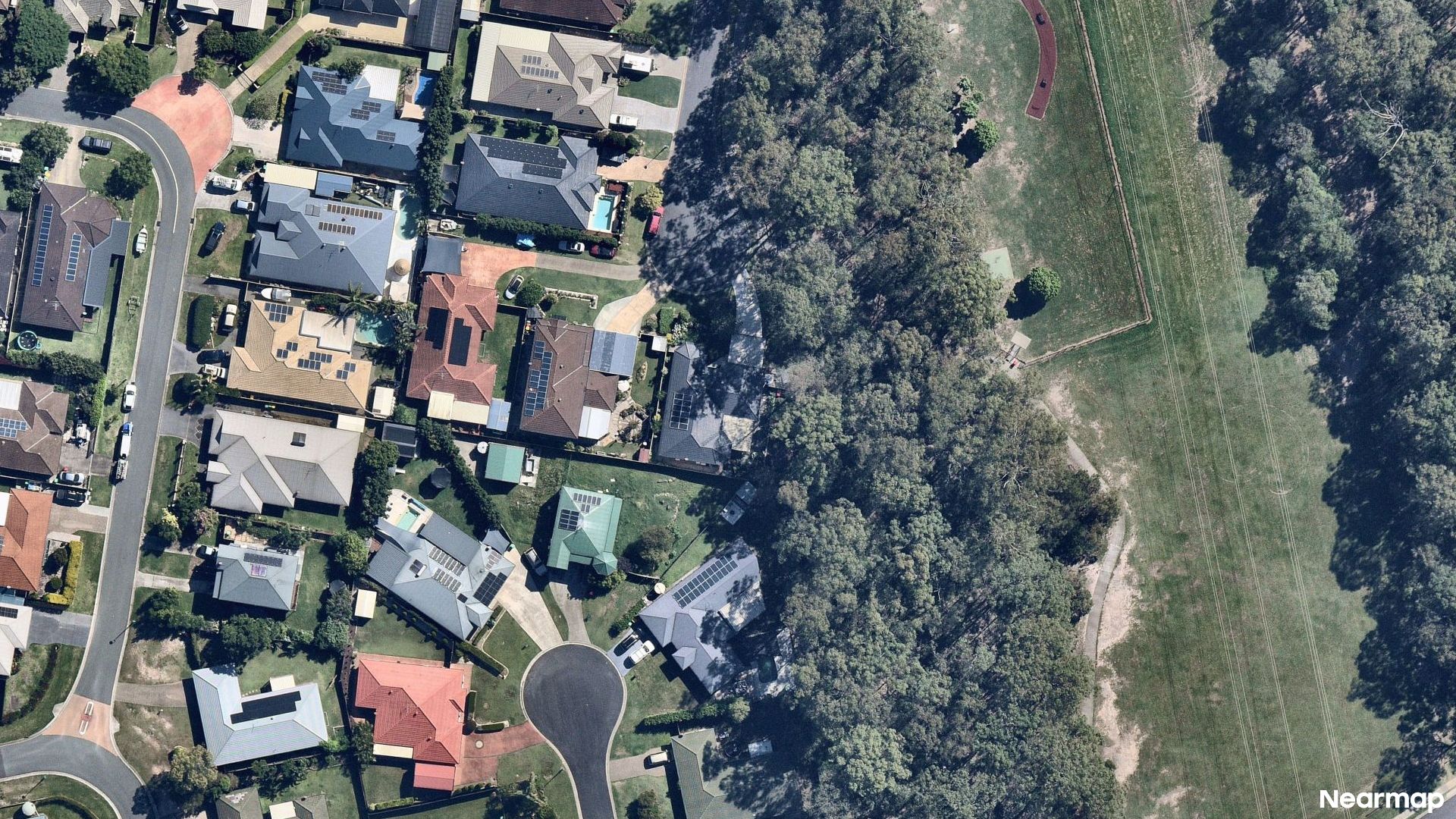 Vertical aerial view