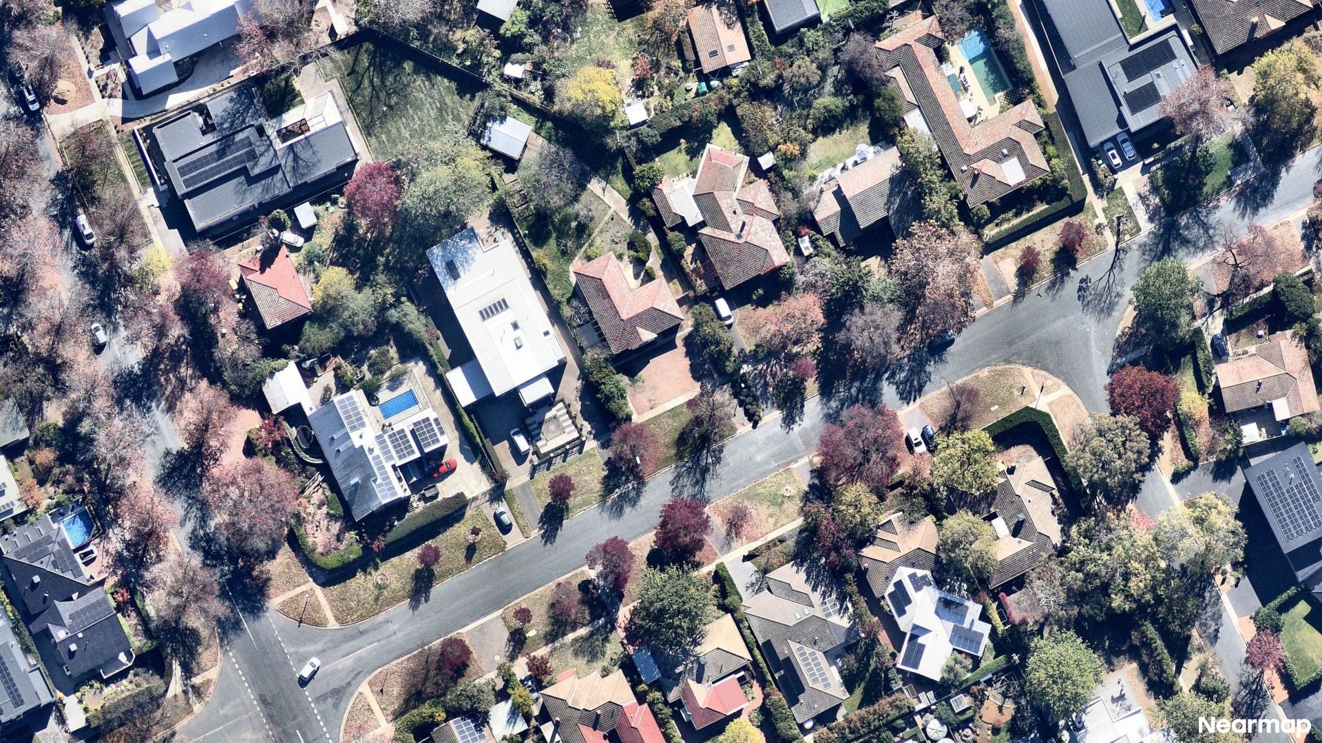 Vertical aerial view