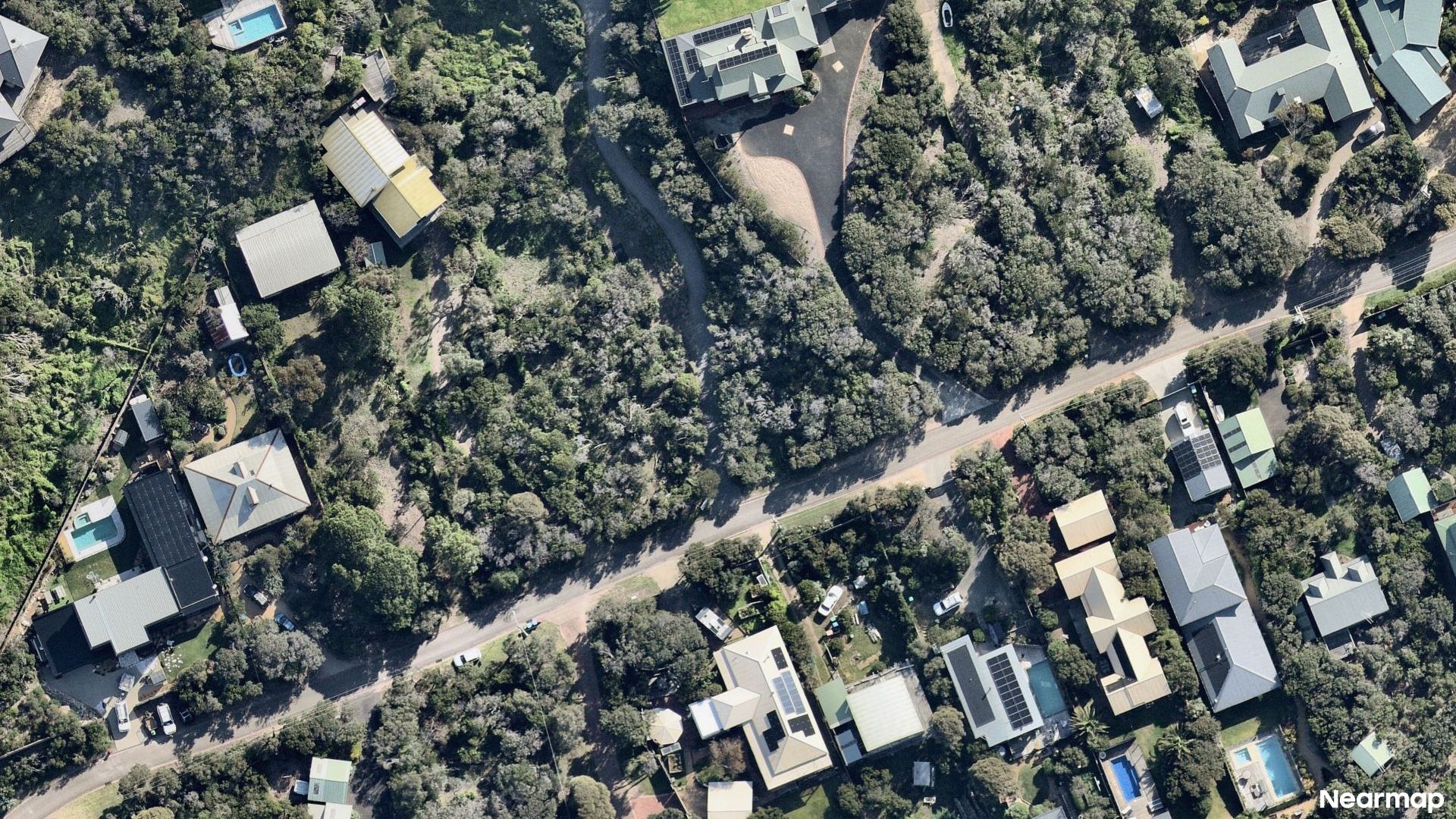 Vertical aerial view