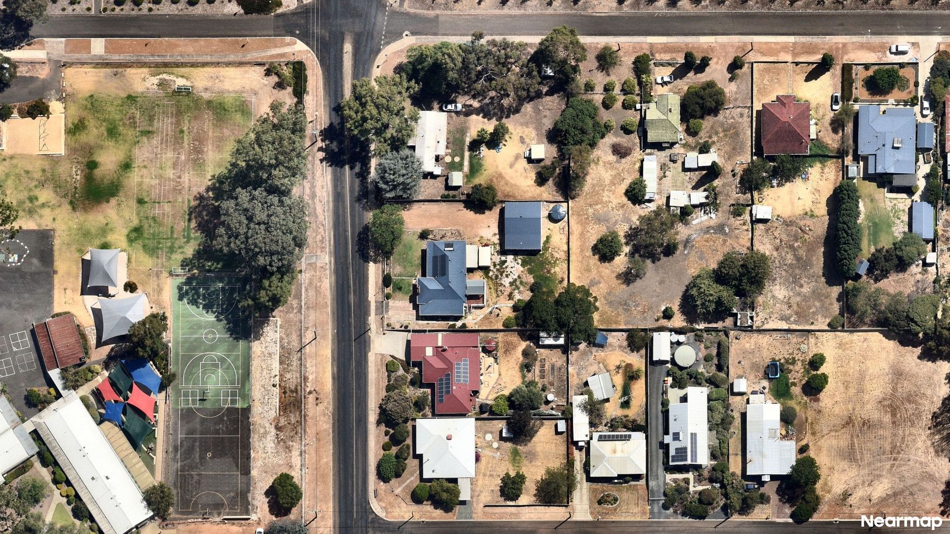 Vertical aerial view