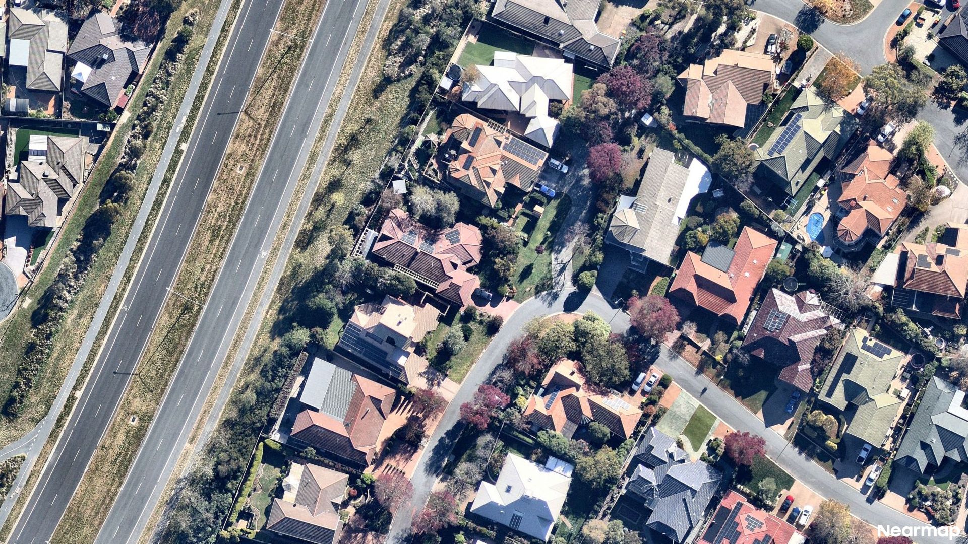 Vertical aerial view