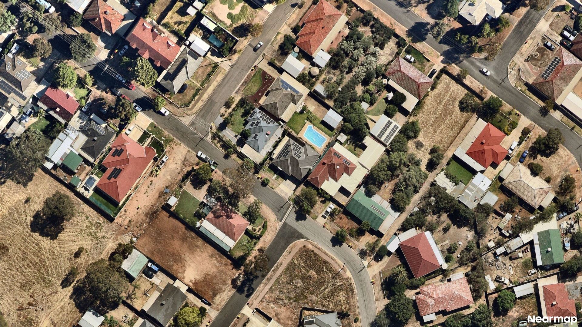 Vertical aerial view