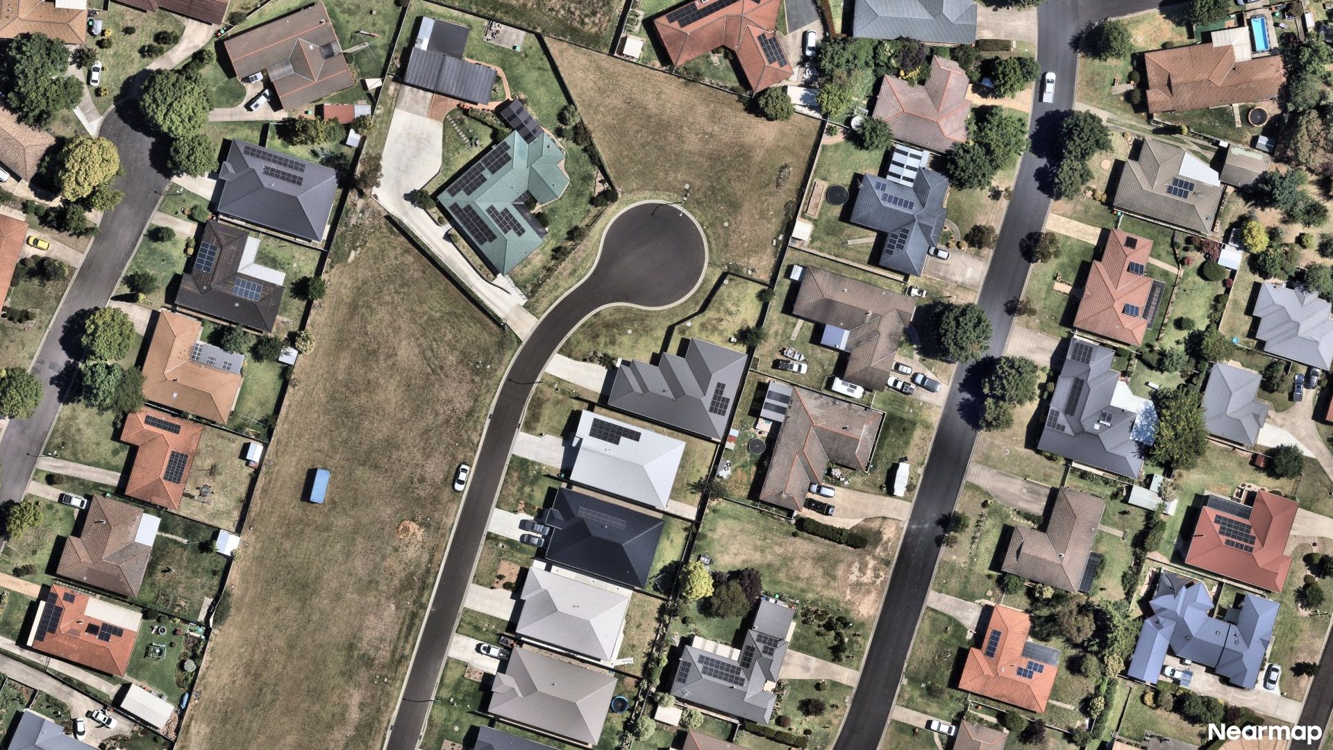 Vertical aerial view