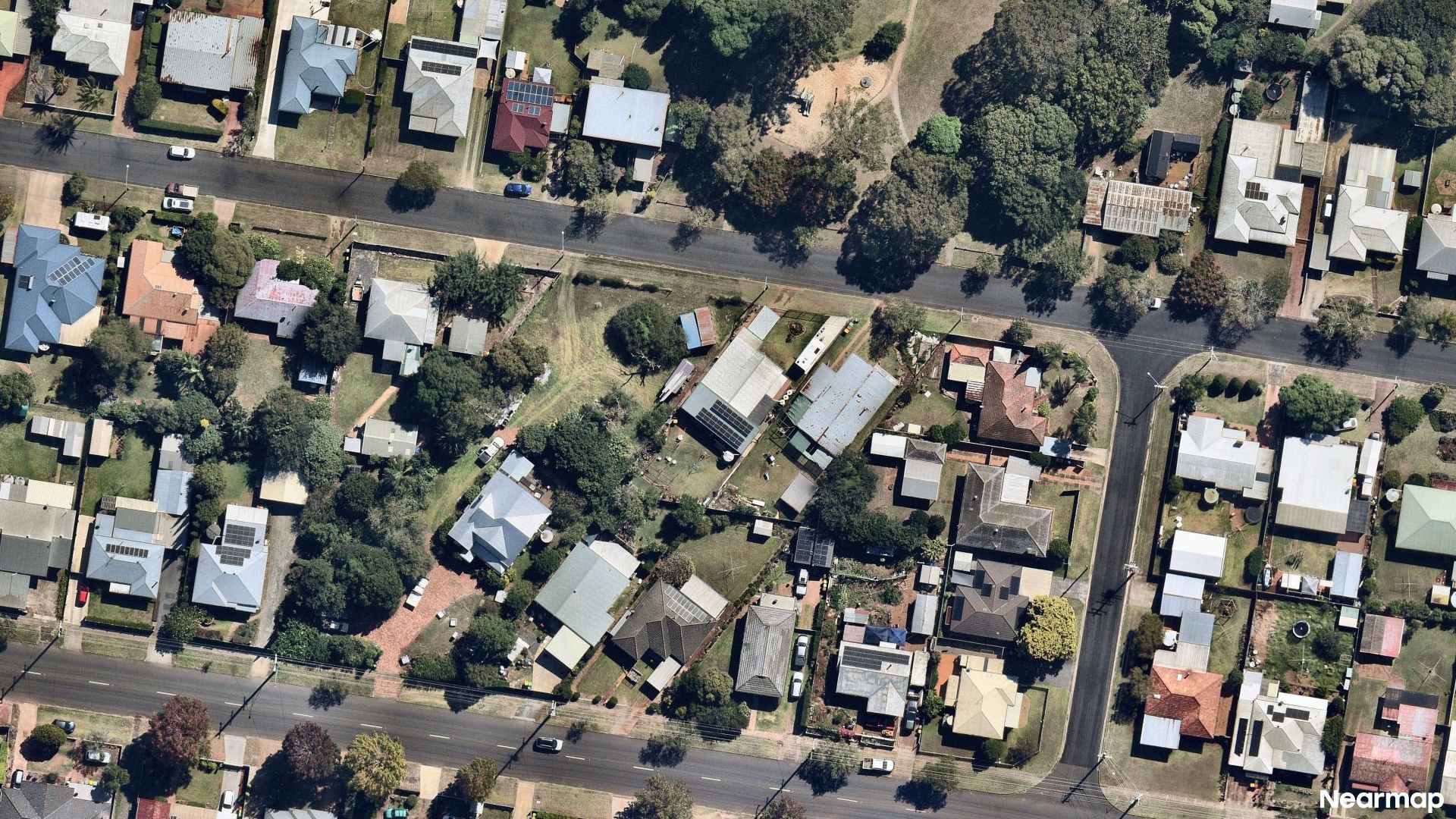 Vertical aerial view
