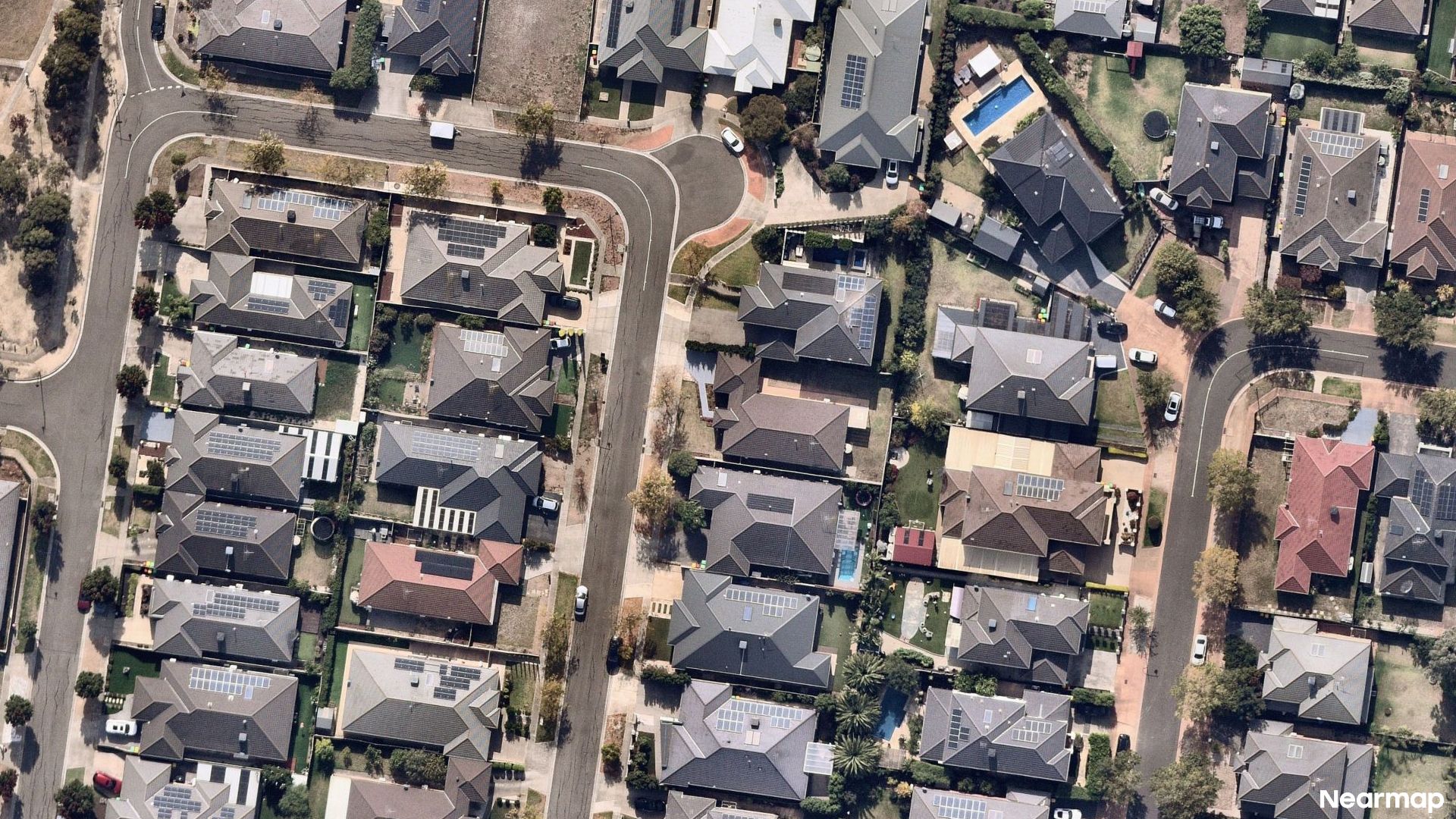 Vertical aerial view