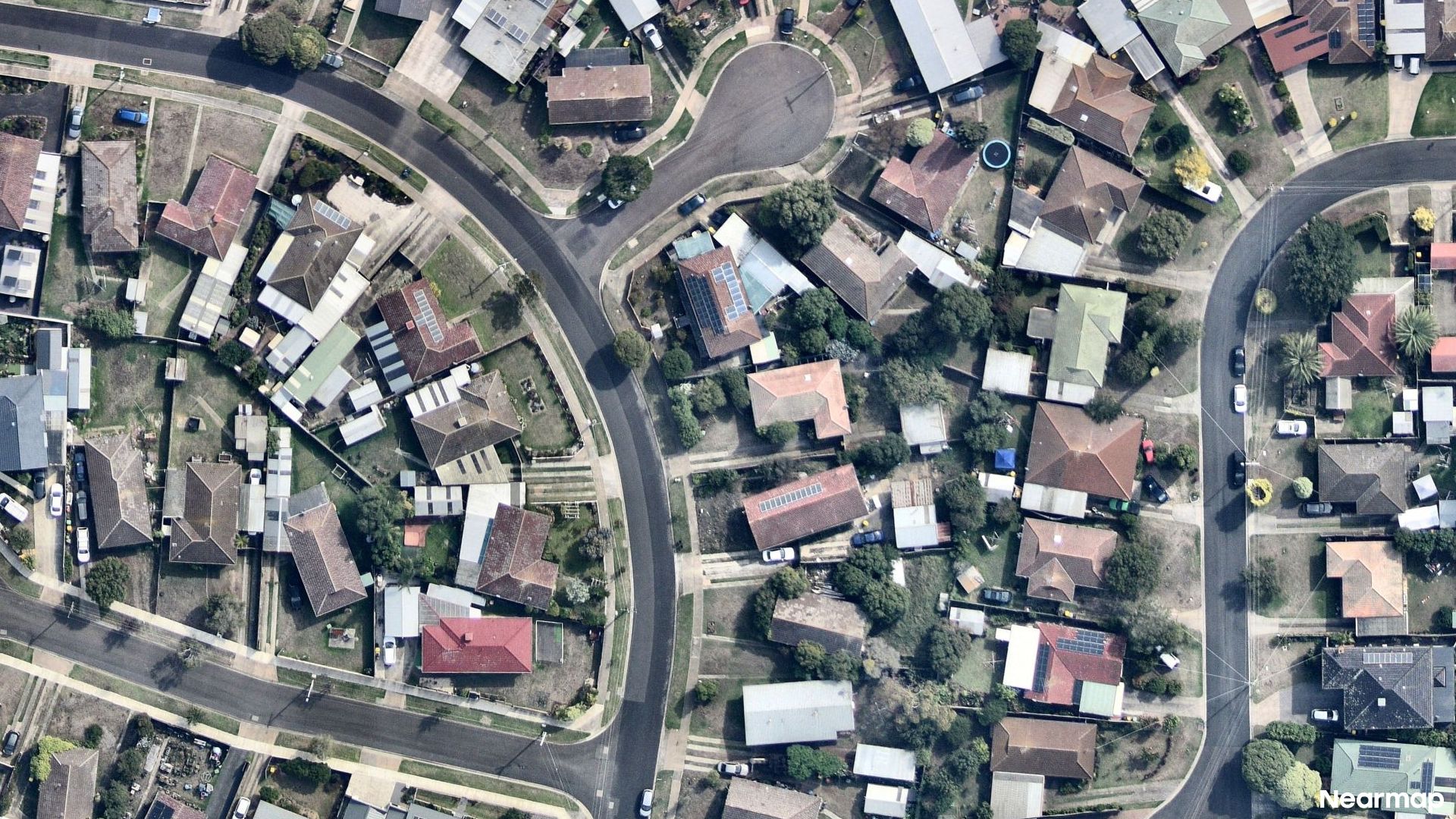 Vertical aerial view