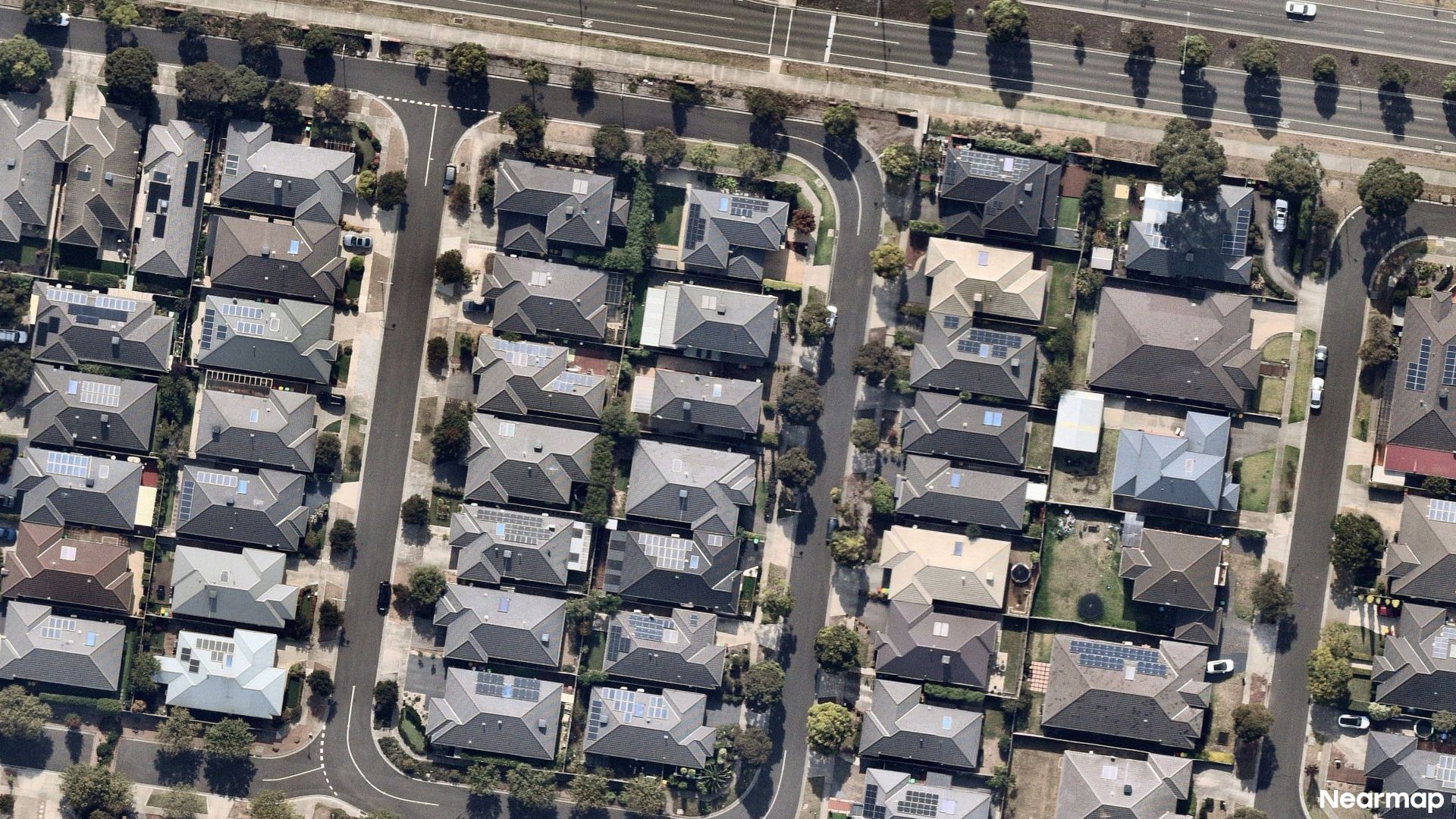 Vertical aerial view