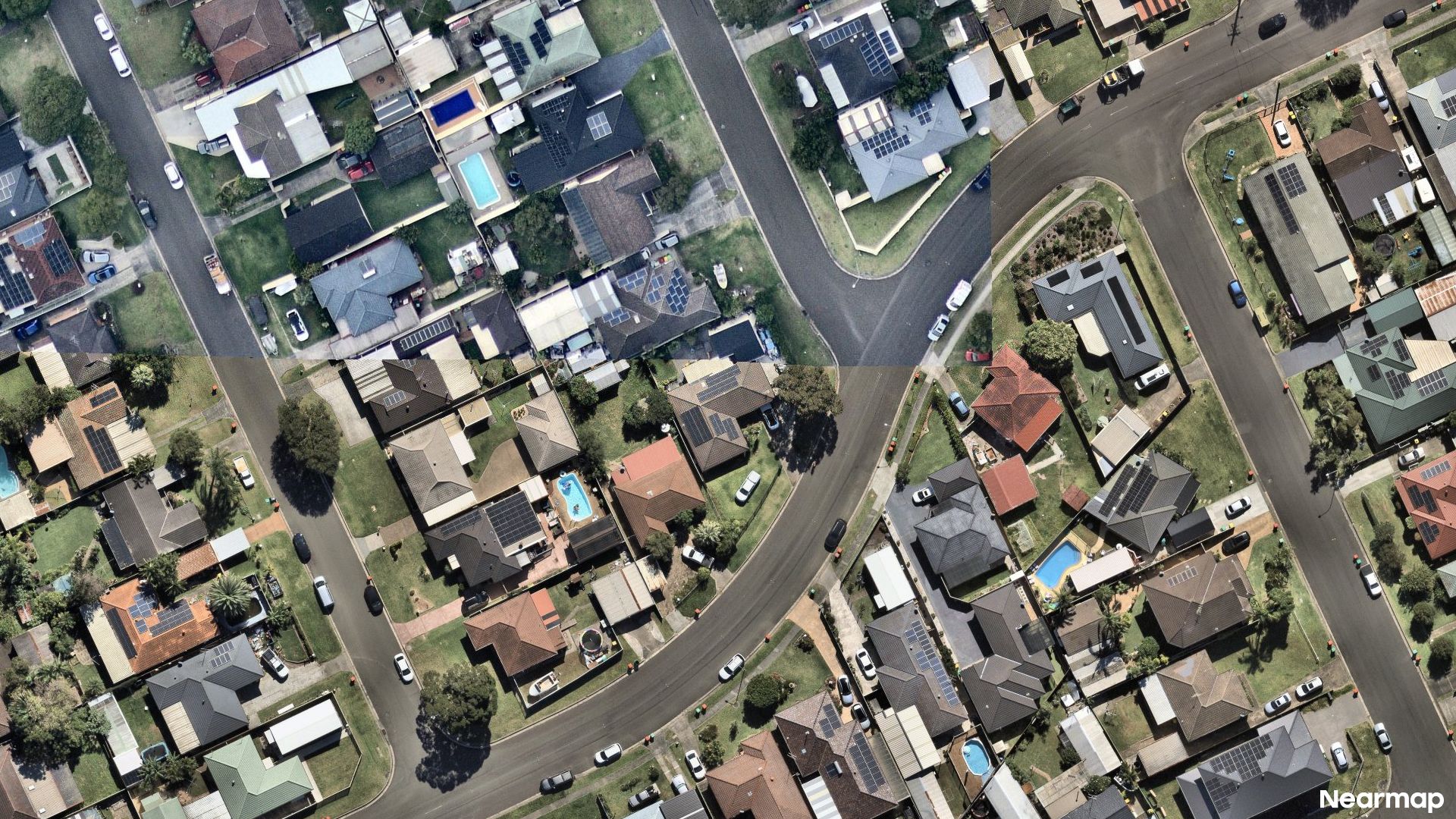 Vertical aerial view