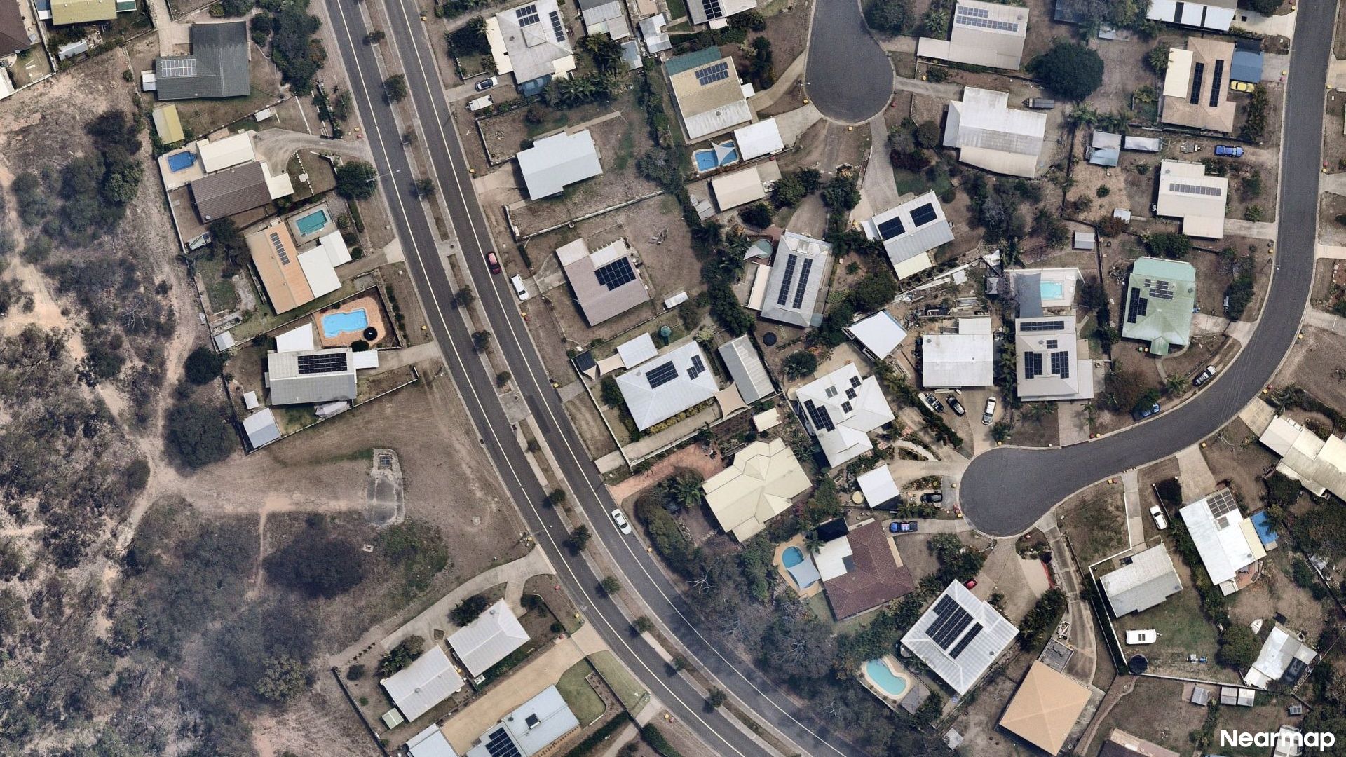 Vertical aerial view