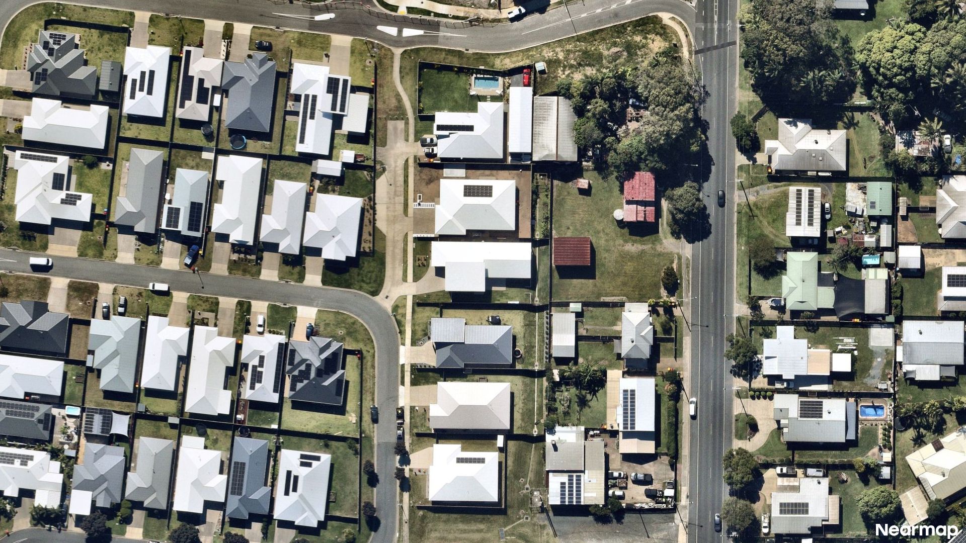 Vertical aerial view