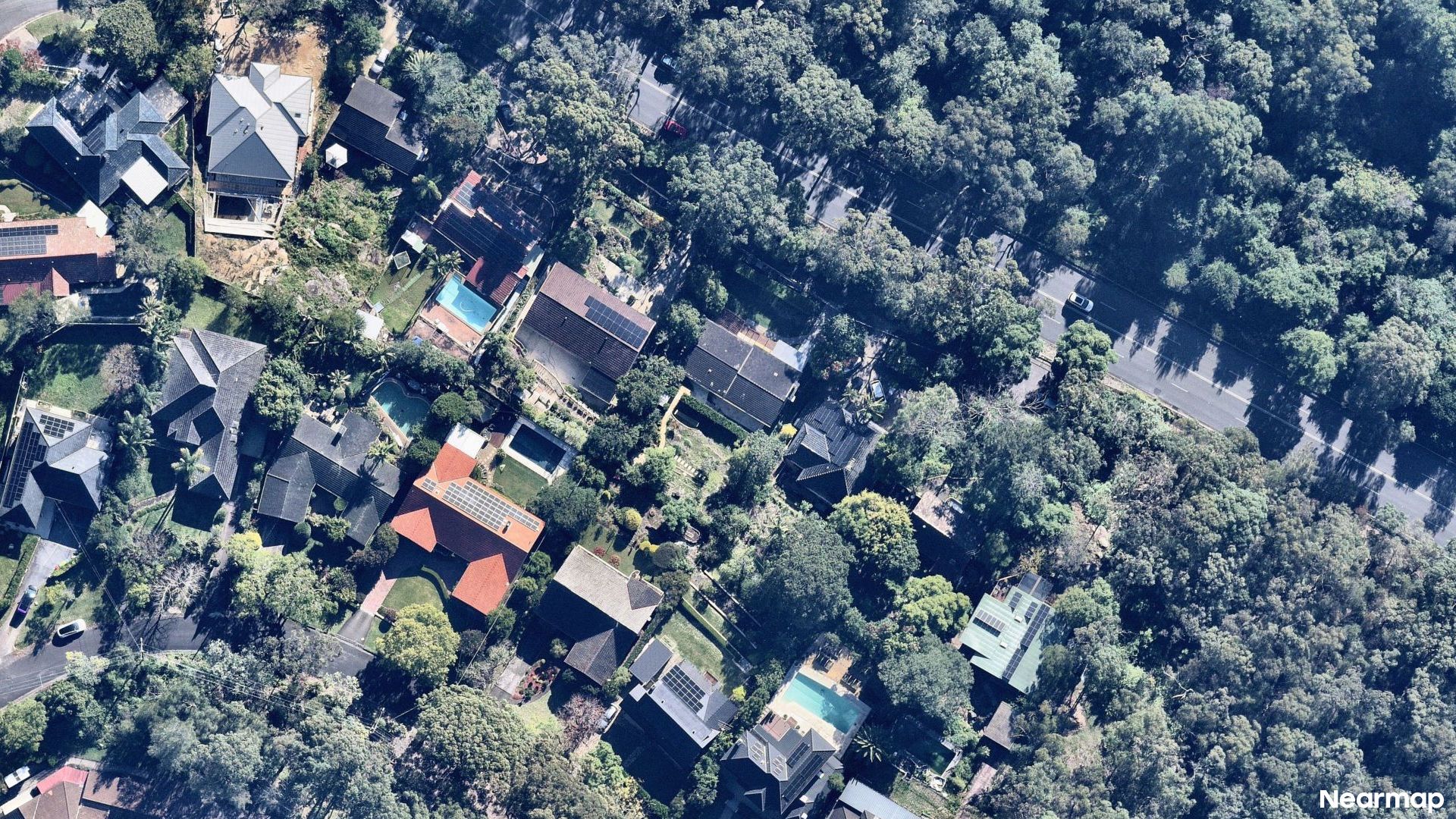 Vertical aerial view