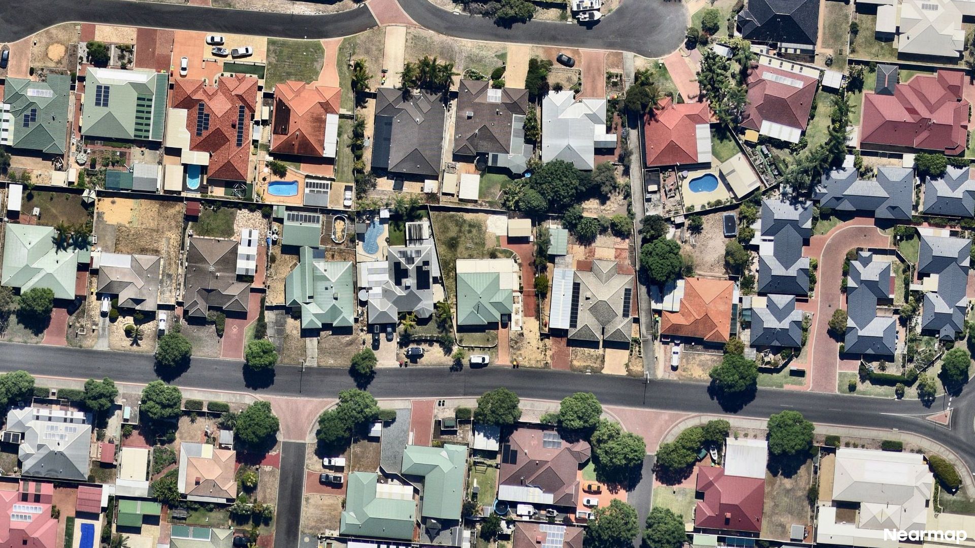 Vertical aerial view