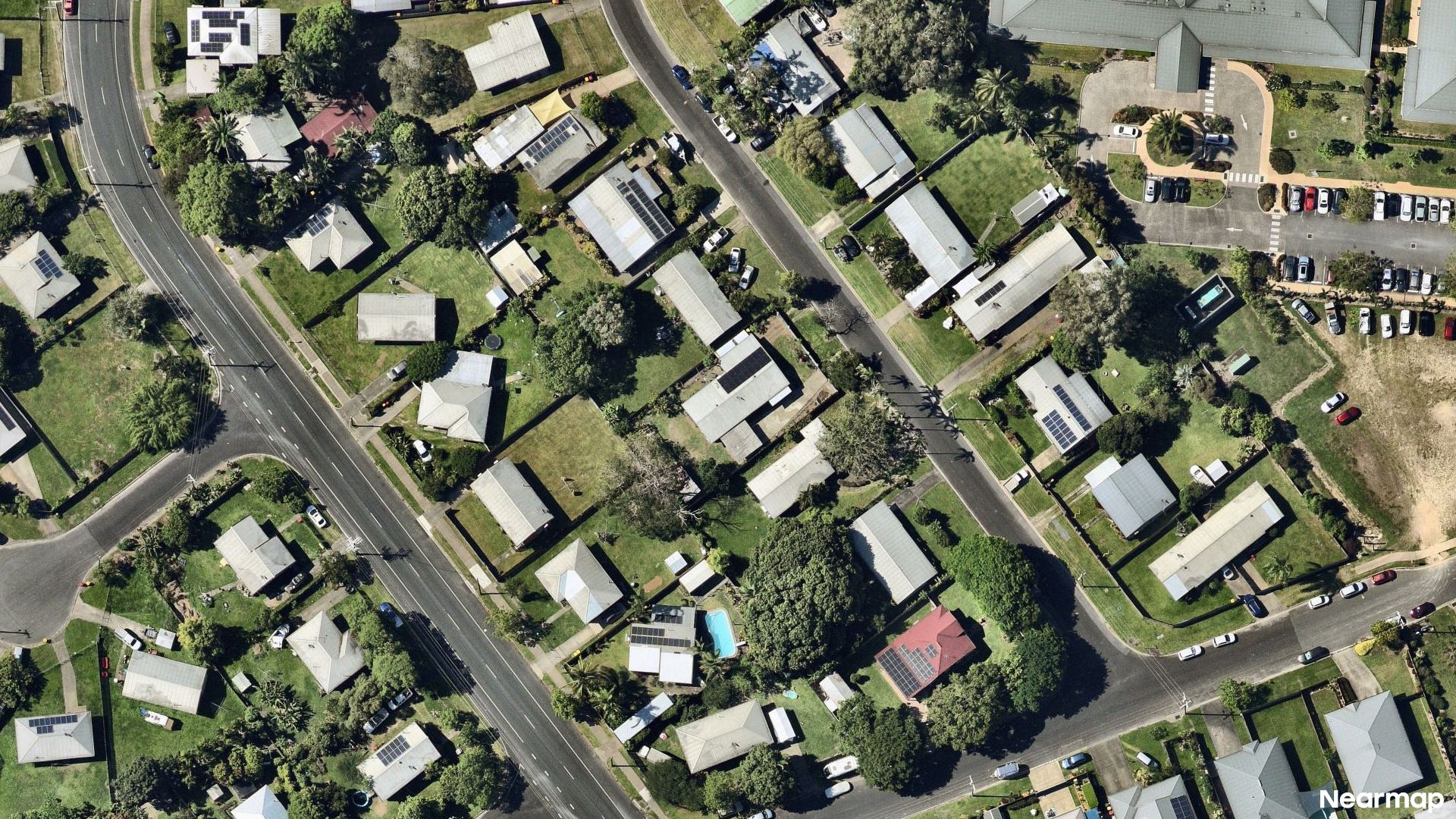 Vertical aerial view