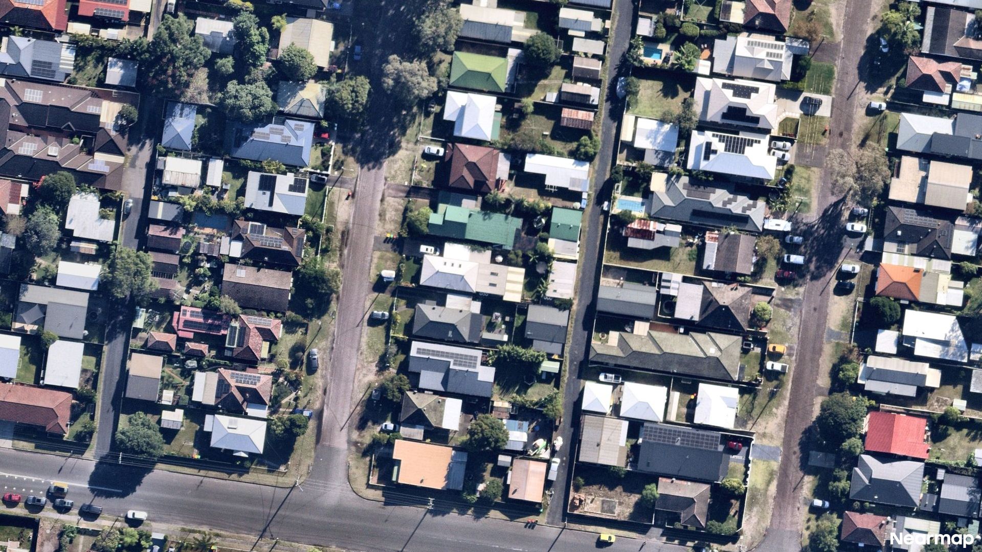 Vertical aerial view