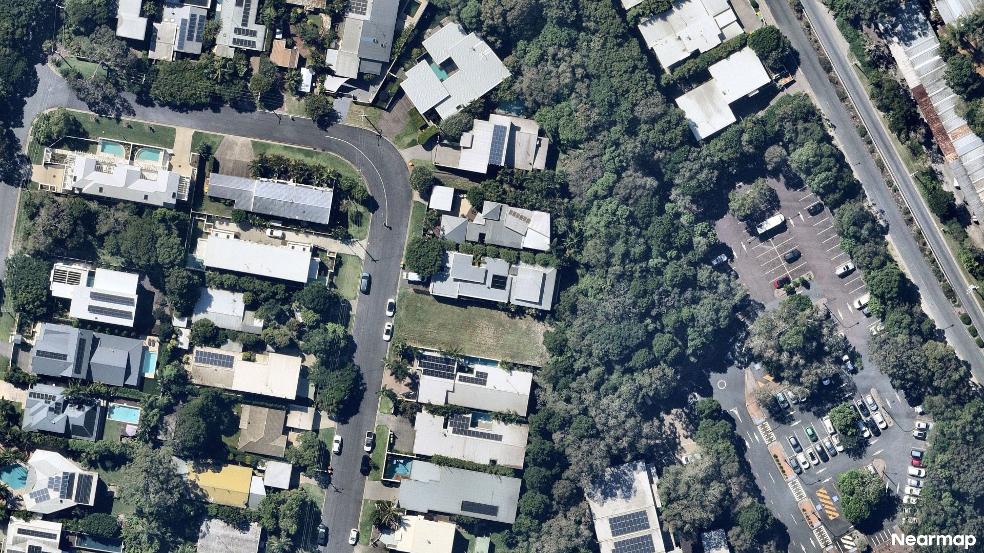 Vertical aerial view