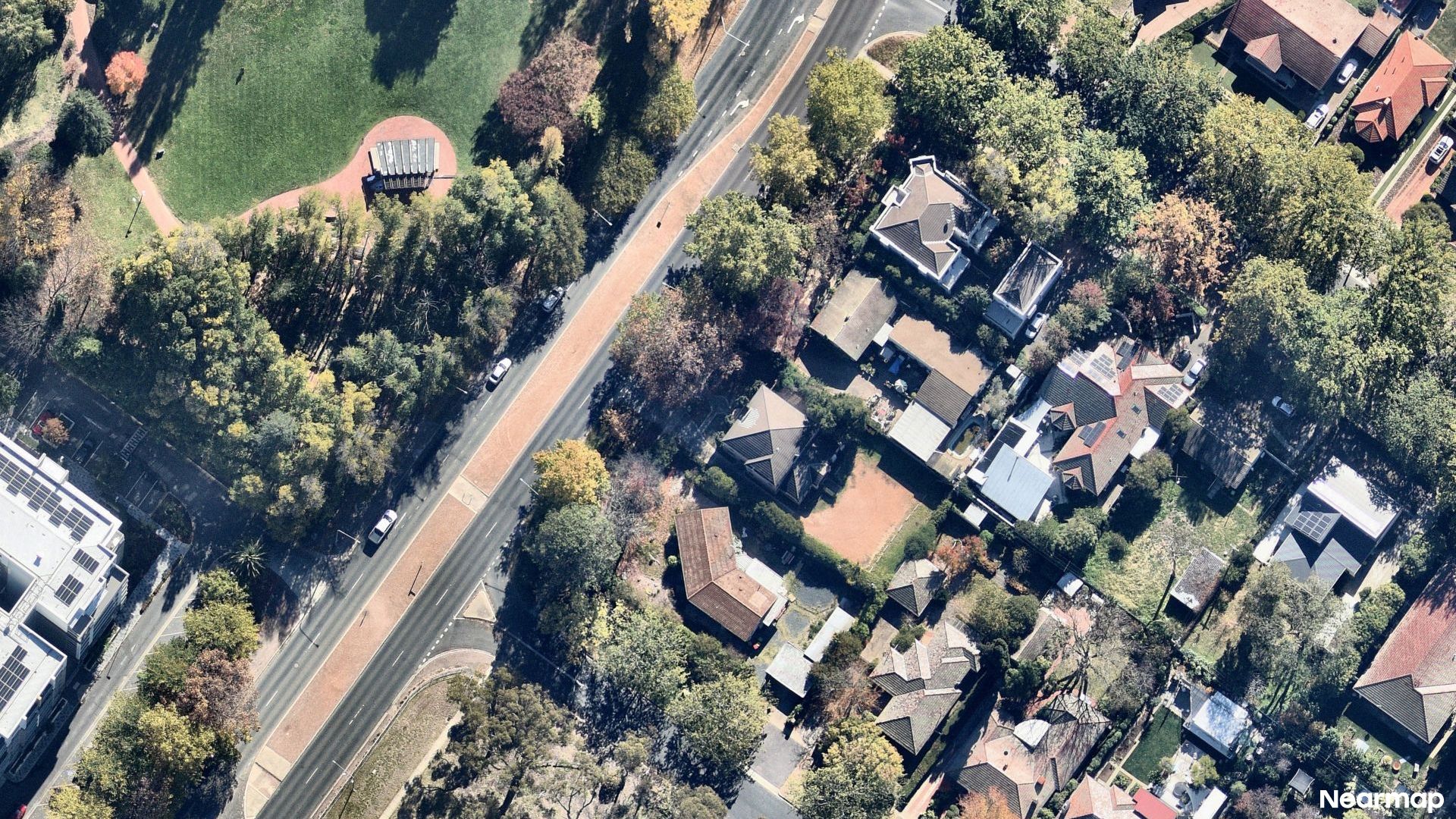 Vertical aerial view