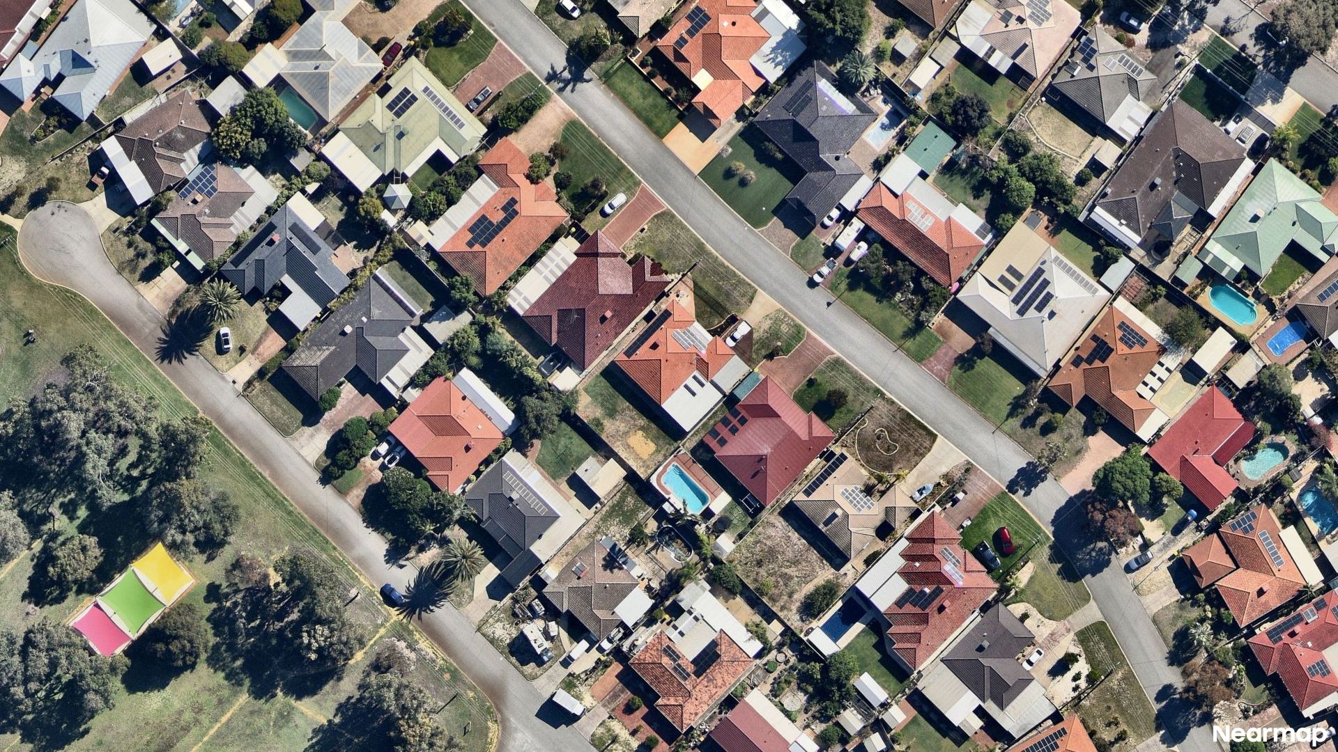 Vertical aerial view