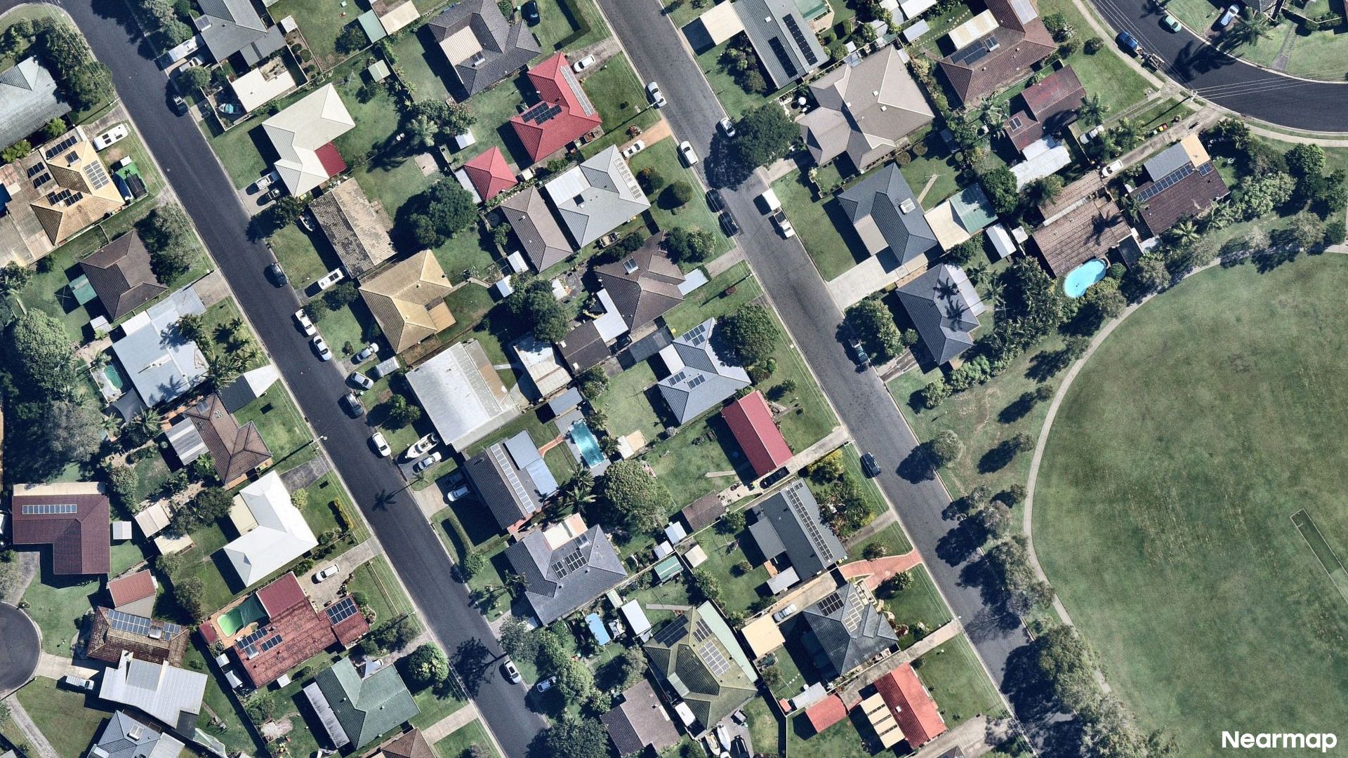 Vertical aerial view
