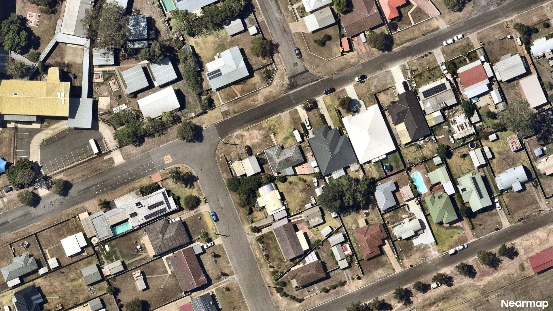 Vertical aerial view