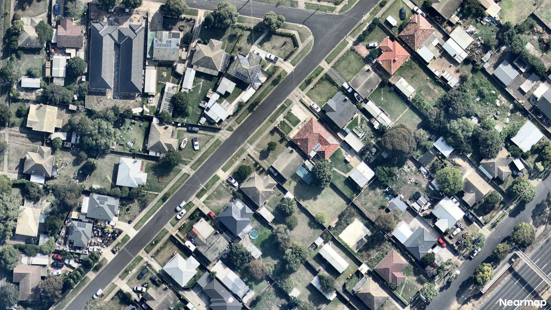 Vertical aerial view